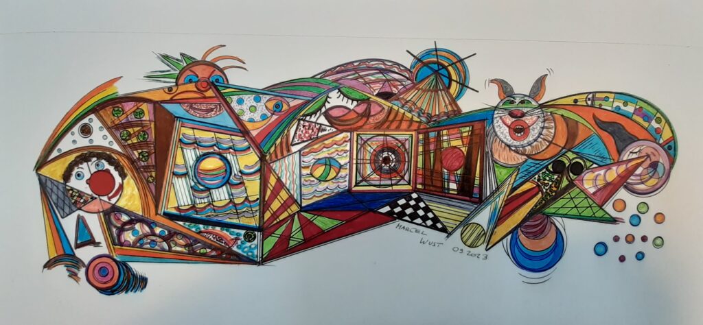 Art mural de Marcel Wuest, daté de 2023.